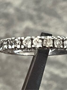 sterling silver eternity band